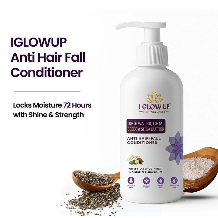 I GLOW UP Anti Hair Fall Conditioner | Best Conditioner for Dry, Frizzy Hair