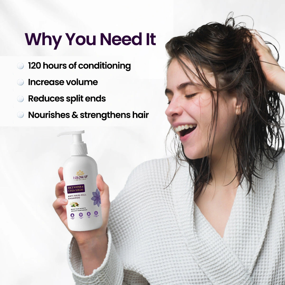 I GLOW UP Anti Hair Fall Shampoo | Sulphate Free Hair Care