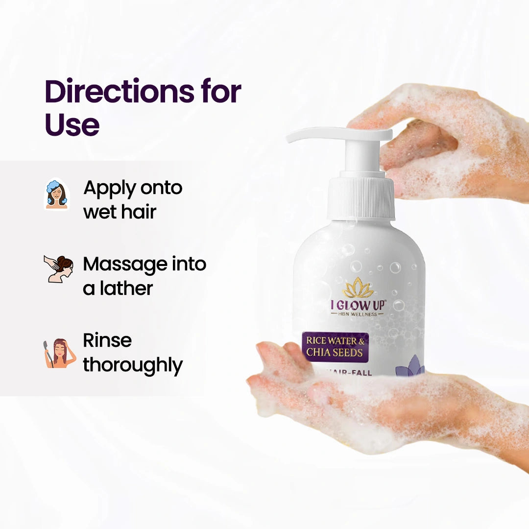 I GLOW UP Anti Hair Fall Shampoo | Sulphate Free Hair Care