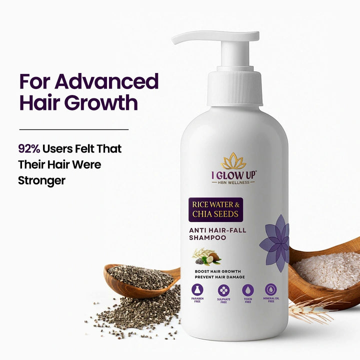 I GLOW UP Anti Hair Fall Shampoo | Sulphate Free Hair Care